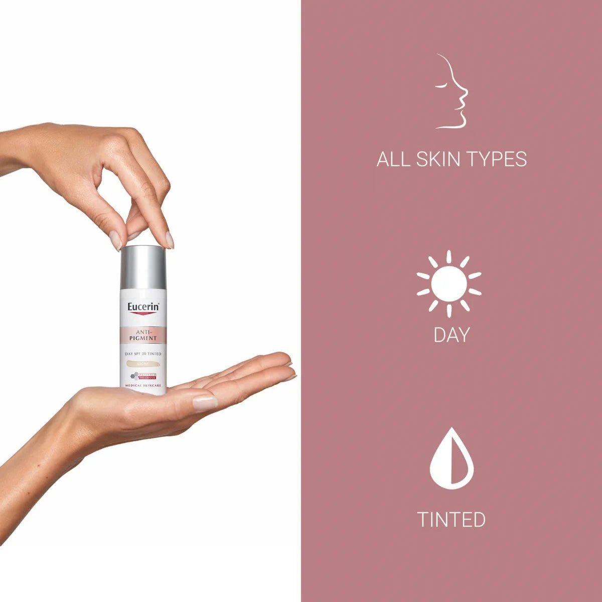 Eucerin - Eucerin Anti Pigment Day Cream Tinted Light 50ML - Skincare - LUXURIUM