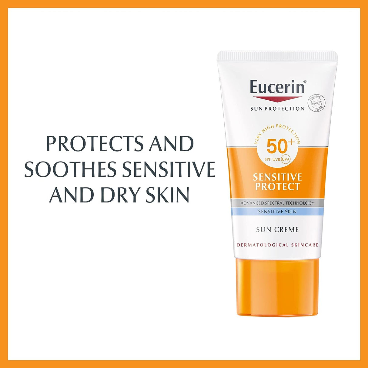 Eucerin - Eucerin Sun Sensitive Protect Creme spf 50+ 50ml - Skincare - LUXURIUM
