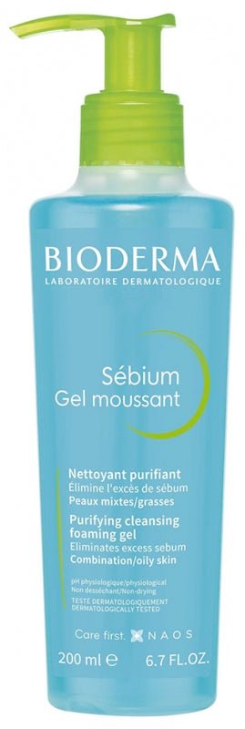 Bioderma - Sébium Purifying Cleansing Foaming Gel 200ML - Skincare - LUXURIUM