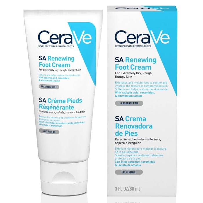 CERAVE - Sa Renewing Foot Cream - KERATOSIS PILARIS/ PSORIASIS PRONE SKIN - LUXURIUM