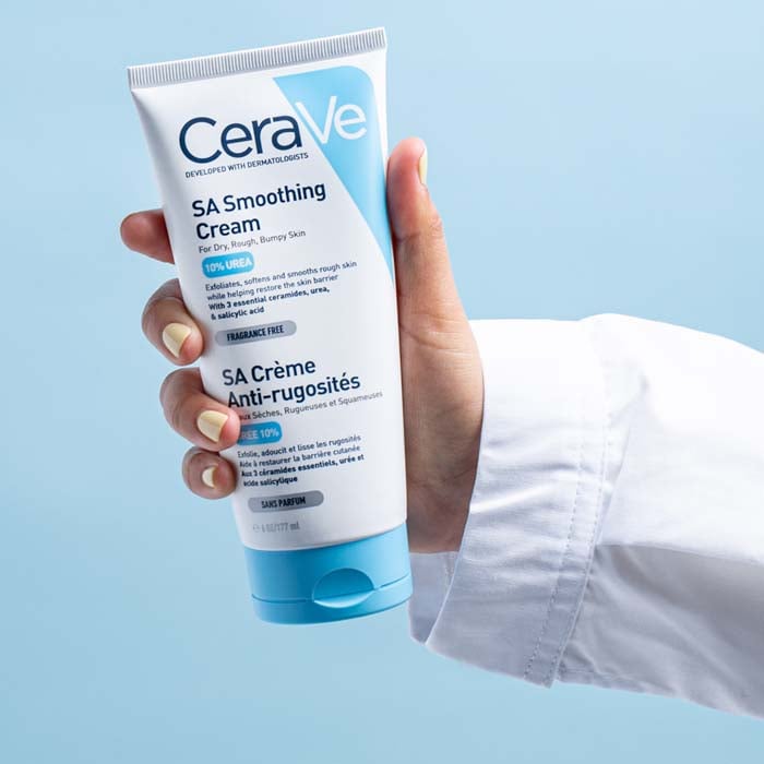 CERAVE - Sa Smoothing Fast-Absorbing Cream With Salicylic Acid - KERATOSIS PILARIS/ PSORIASIS PRONE SKIN - LUXURIUM