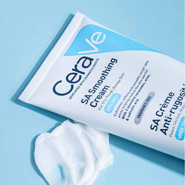 CERAVE - Sa Smoothing Fast-Absorbing Cream With Salicylic Acid - KERATOSIS PILARIS/ PSORIASIS PRONE SKIN - LUXURIUM