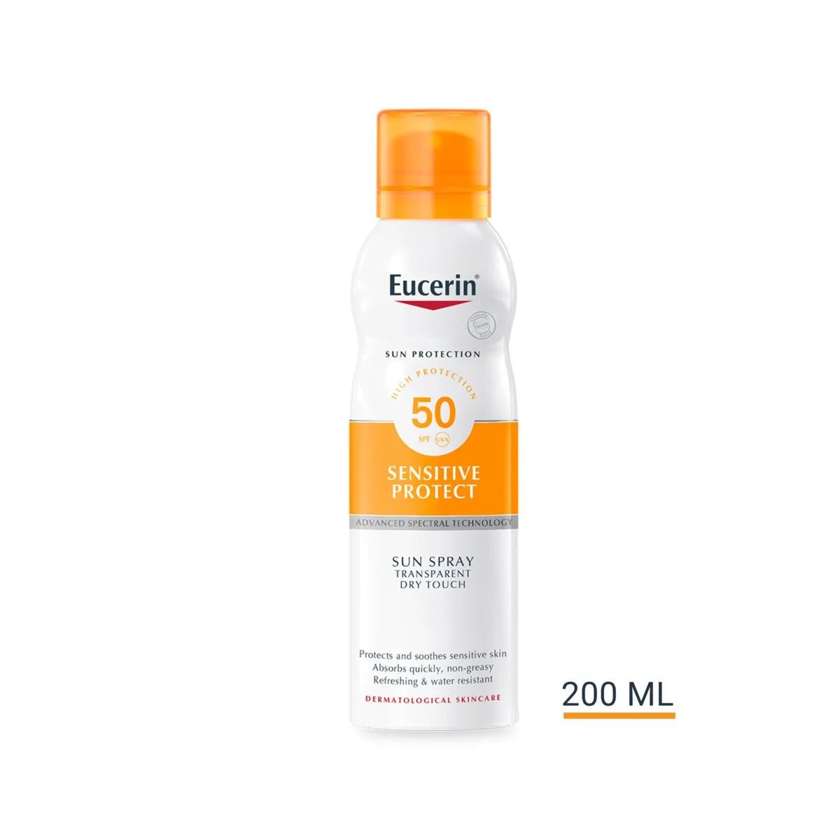 Eucerin - Eucerin Sun Dry Touch transparent Spray SPF50 200ML - Skincare - LUXURIUM