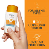 Eucerin - Eucerin Sun Face Hydro Protect Ultra-Light Fluid SPF 50+ 50ML - Skincare - LUXURIUM