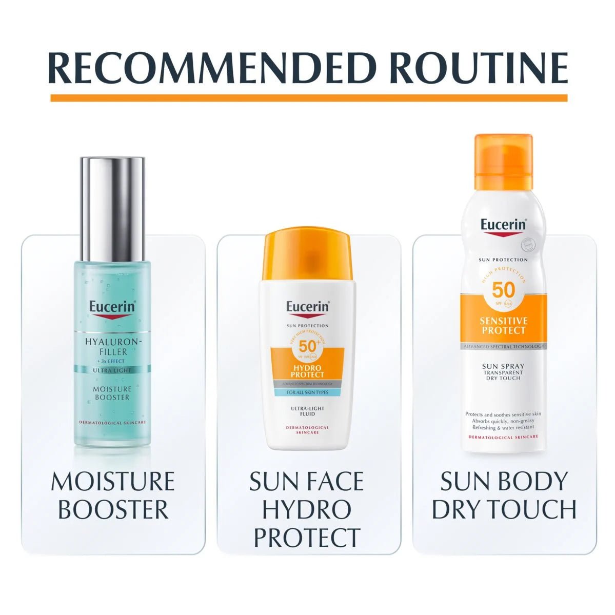 Eucerin - Eucerin Sun Face Hydro Protect Ultra-Light Fluid SPF 50+ 50ML - Skincare - LUXURIUM