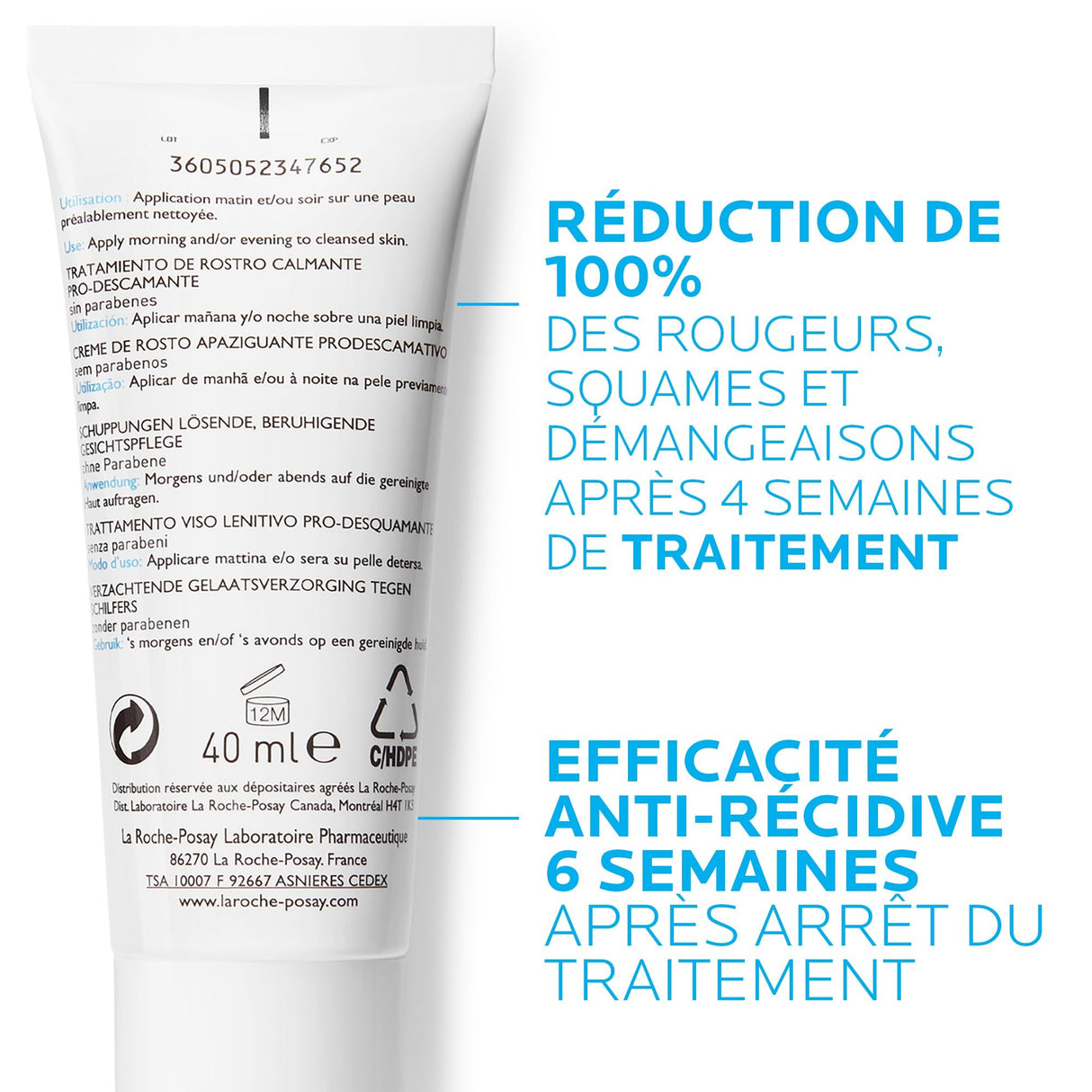 LA ROCHE-POSAY - Kerium Ds Face Cream - SEBORRHEIC DERMATITIS PRONE SKIN - LUXURIUM